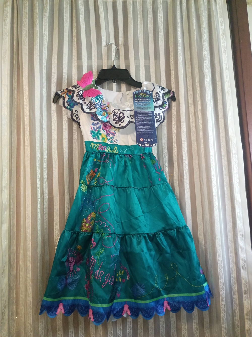 Mirabel Green Tiered Girls Dress